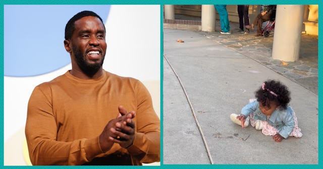 Diddy was every parent when he tried to stop his 1-year-old daughter Love from eating a cookie off t...