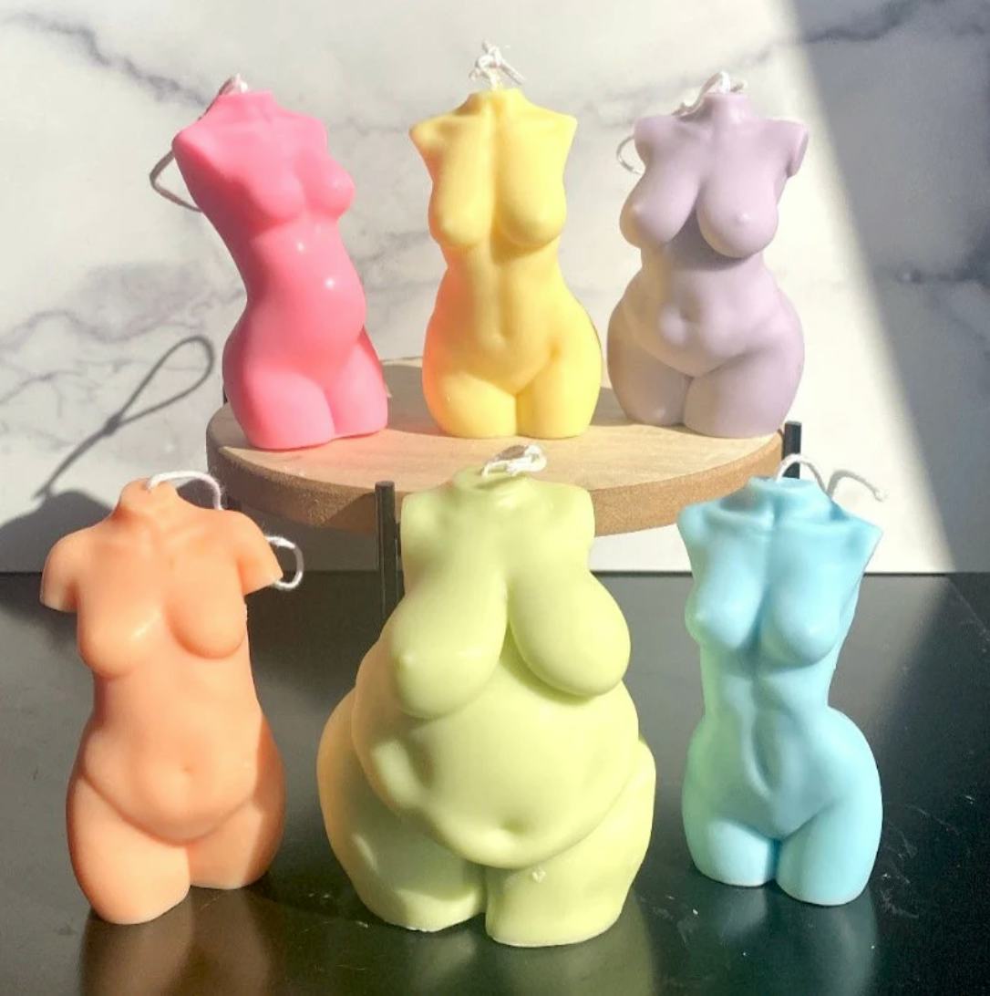 Pastel Goddess Candle