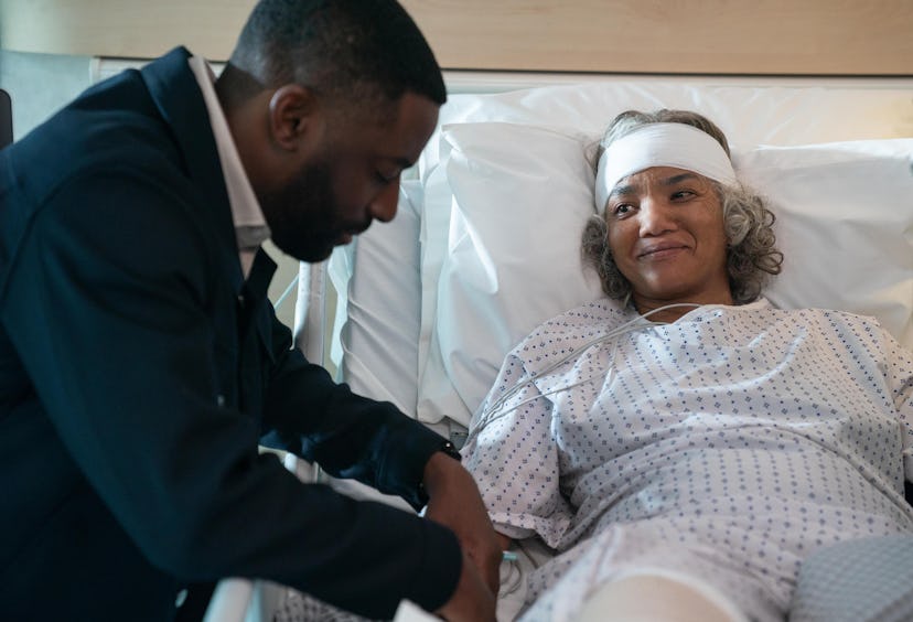 Byron (Ashley Thomas) and Eleanor (Chipo Chung) in ‘Black Cake,’ via Hulu’s press site