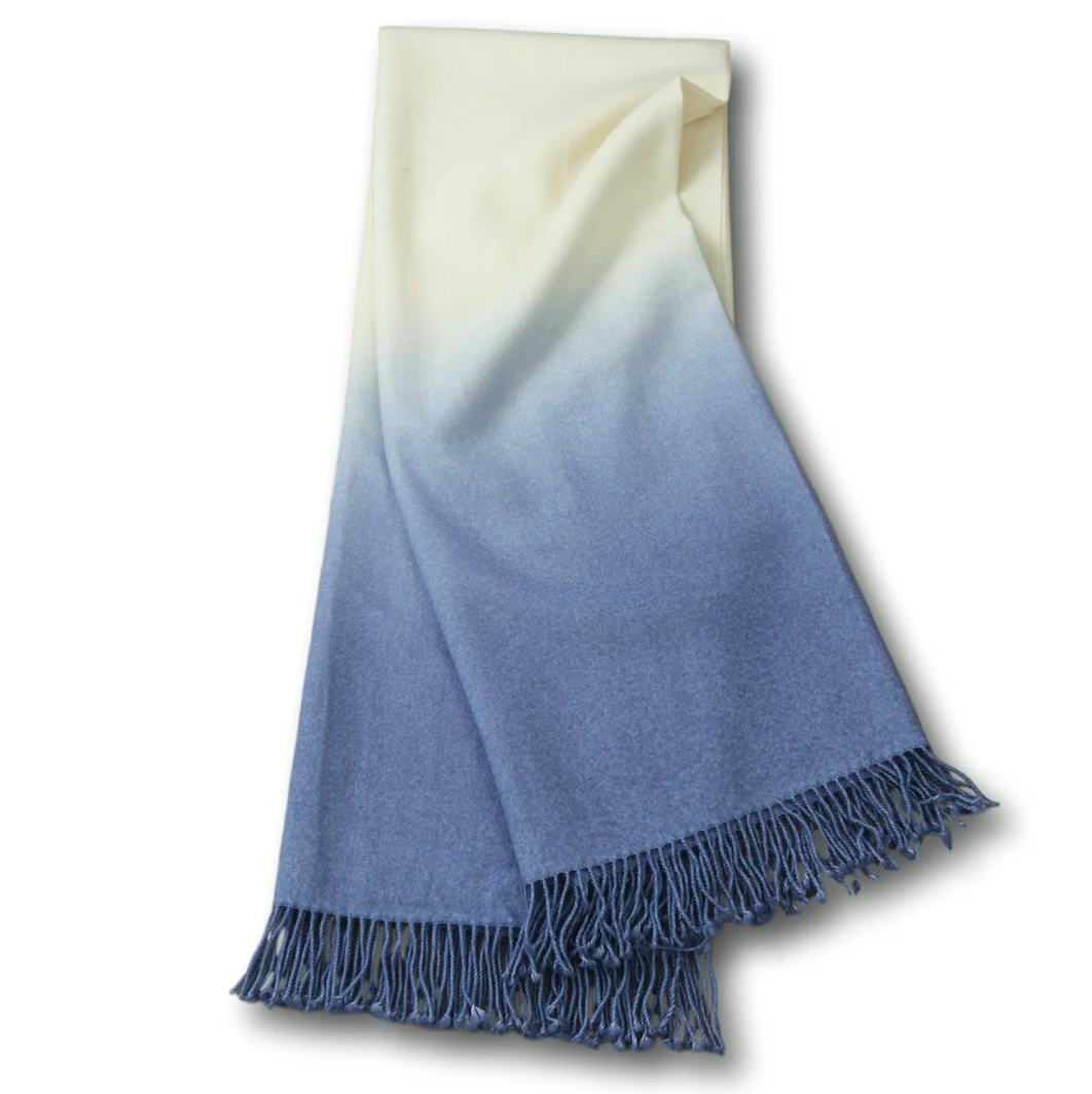 Dip-Dyed Throw