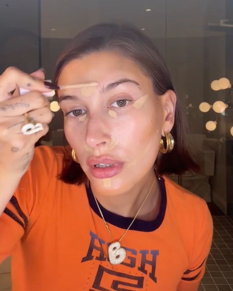 Hailey Bieber espresso makeup tutorial