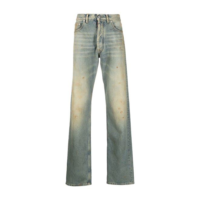 Maison Margiela Distressed-effect straight leg jeans 