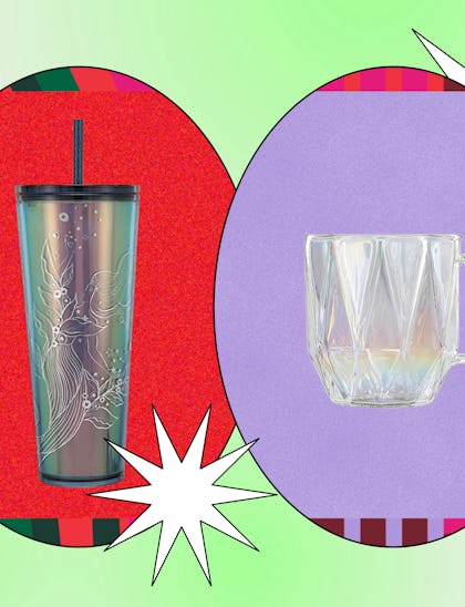 Starbucks holiday 2023 merch includes new cups and tumblers.