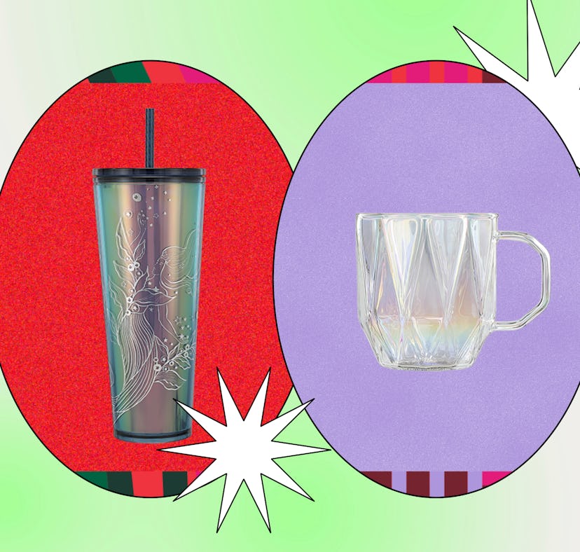Starbucks holiday 2023 merch includes new cups and tumblers.