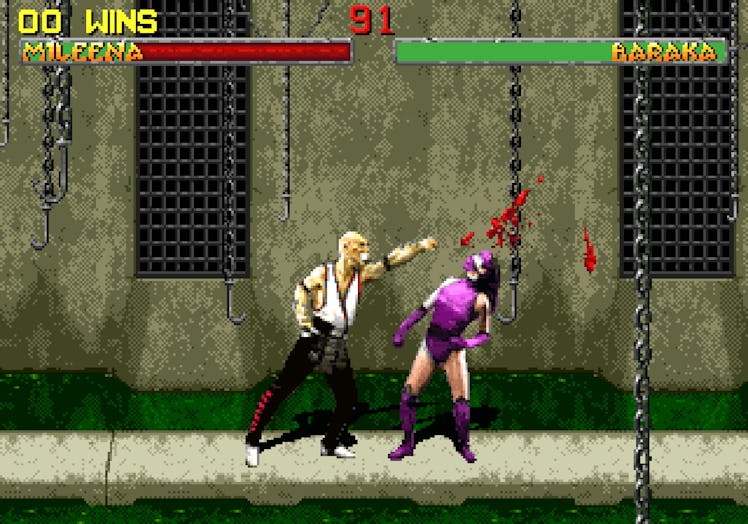 Mortal Kombat II fight screenshot