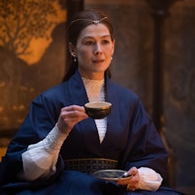 Rosamund Pike as Moiraine Damodred in 'The Wheel of Time' whose Season 3 will follow a specific book...