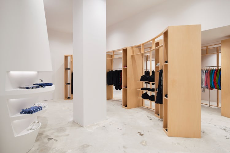 inside the new comme des garcons store