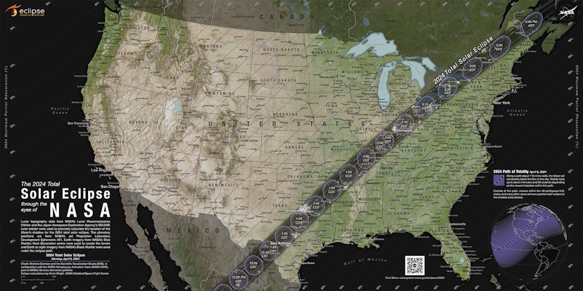 2024 total solar eclipse map