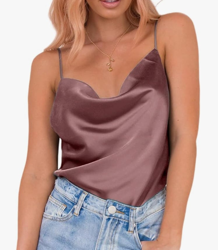 Miessial V-Neck Satin Camisole 