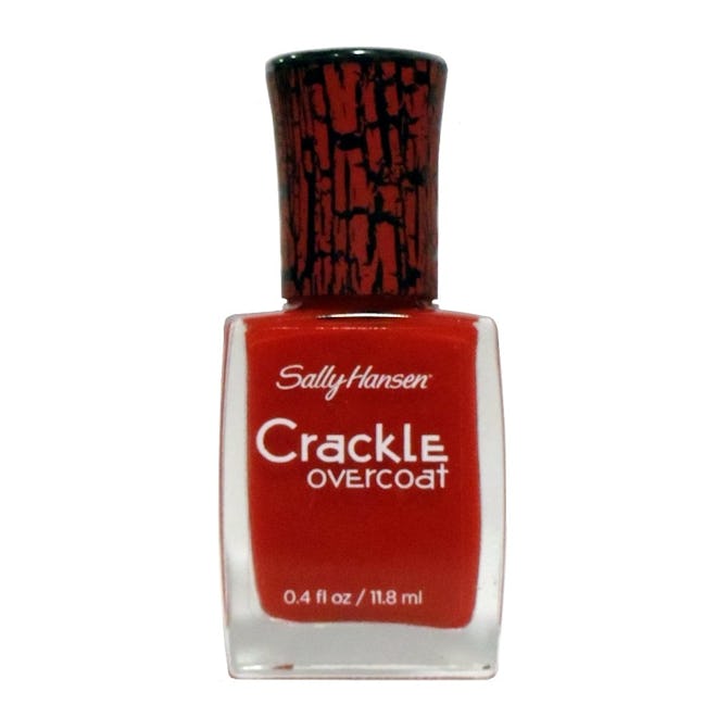 Sally Hansen Crackle Overcoat Nail Polish, Cherry Smash,