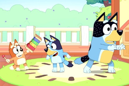 A scene from Bluey’s first episode, “Magic Xylophone”
