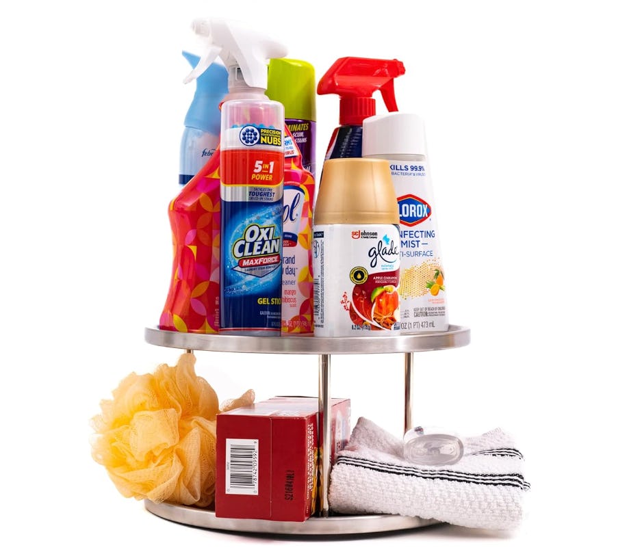 Estilo Stainless Steel 2-Tier Lazy Susan