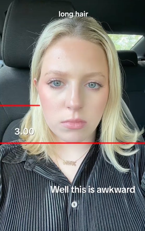 How to use the 2.25 hair length filter on TikTok.