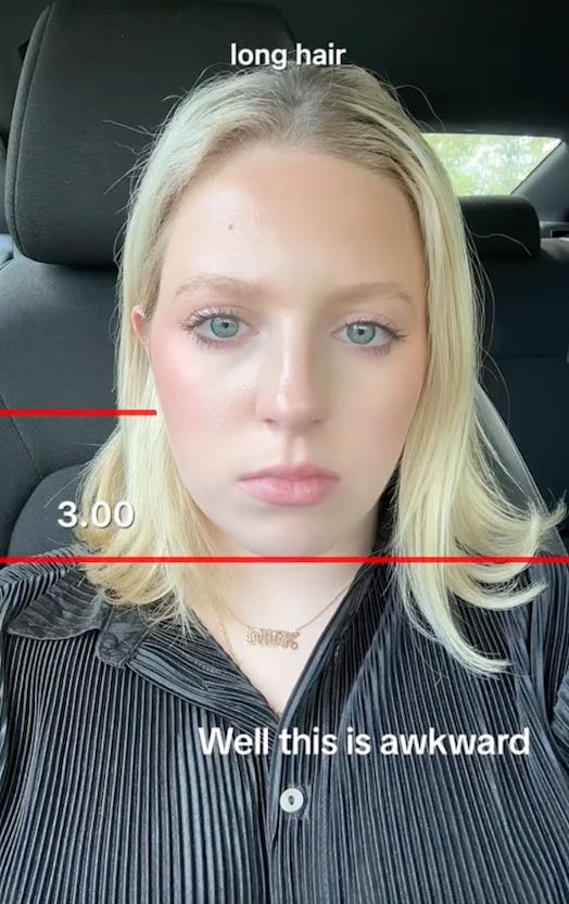 How to use the 2.25 hair length filter on TikTok.