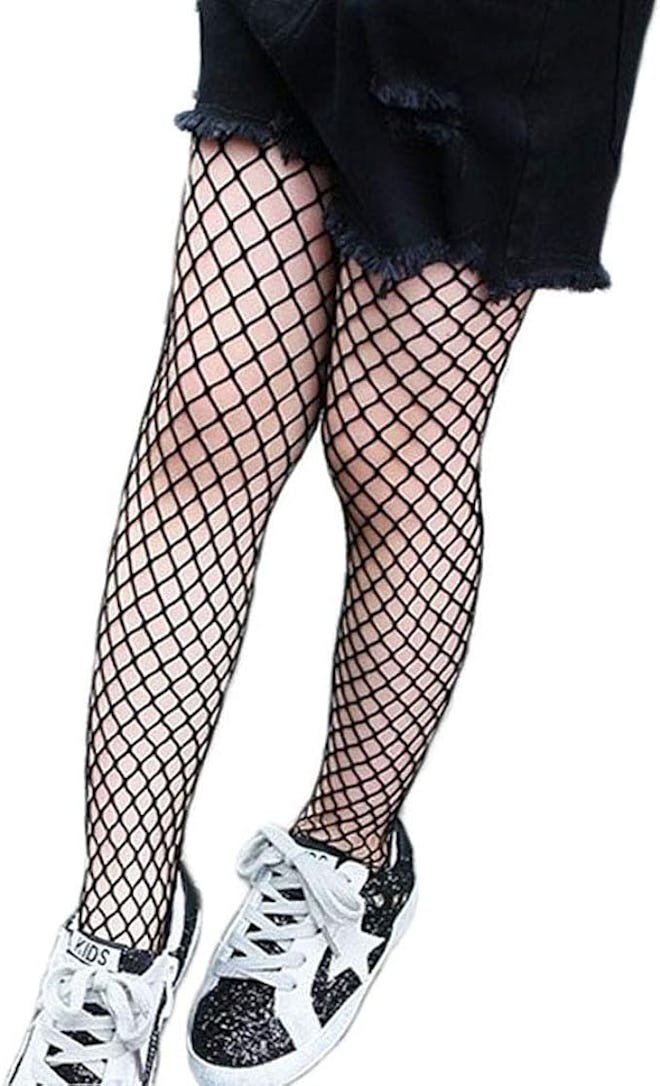 Children Little Girls Hollow Out Fishnet Pantyhose Tights Leggings 1 Pair