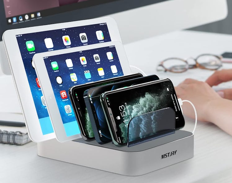 MSTJRY 5-Port Multi USB Charger Station