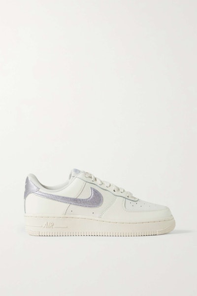 Air Force 1 '07 metallic leather sneakers