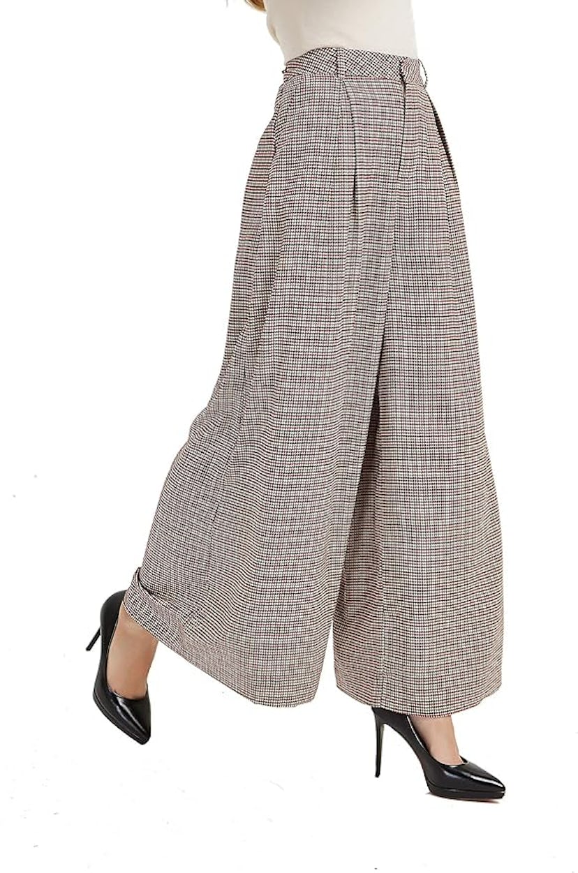 Tronjori Women High-Waist Casual Wide Leg Palazzo Pants