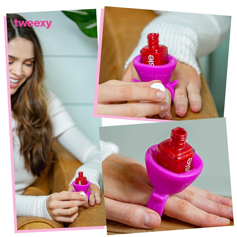 tweexy Wearable Nail Polish Holder Ring