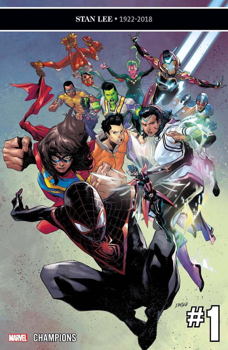 Zub’s first Champions cover pays tribute to Stan Lee.