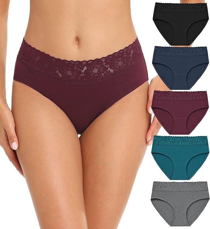 RHYFF Cotton Lace Hipster Underwear