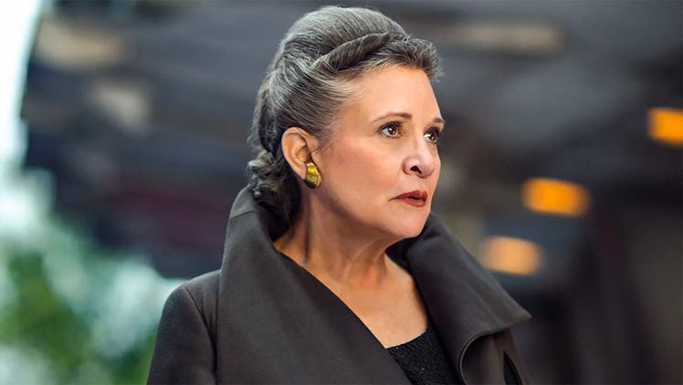 Carrie Fisher as Leia Organa in Star Wars: The Last Jedi