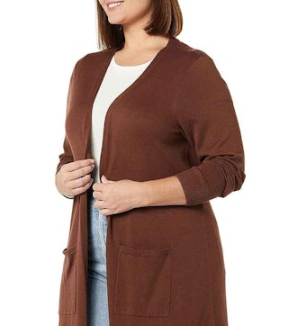 Amazon Essentials Lightweight Longer Length Cardigan Sweater