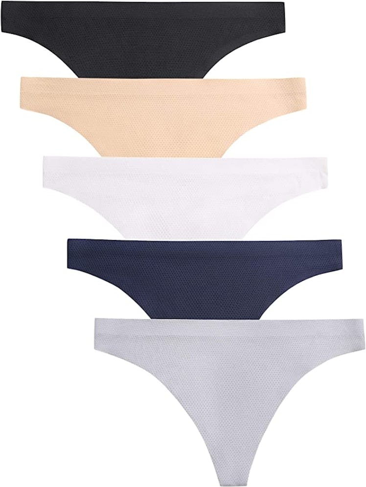 voenxe Seamless Thongs (5-Pack)