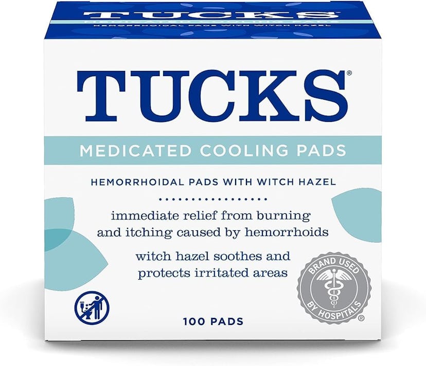 TUCKS Medicated Cooling Pads, 100 Count