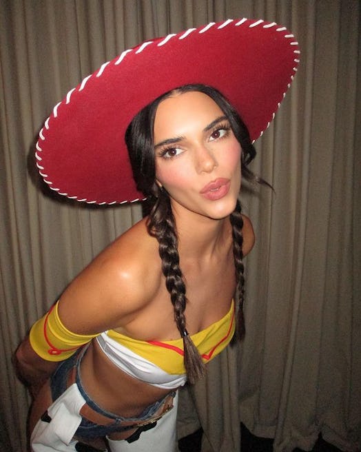 Kendall Jenner Halloween makeup cowgirl