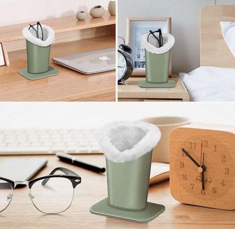 Fintie Plush Lined Eyeglasses Holder with Magnetic Base