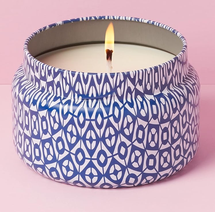 Capri Blue Volcano Scented Candle with Tin Candle Holder