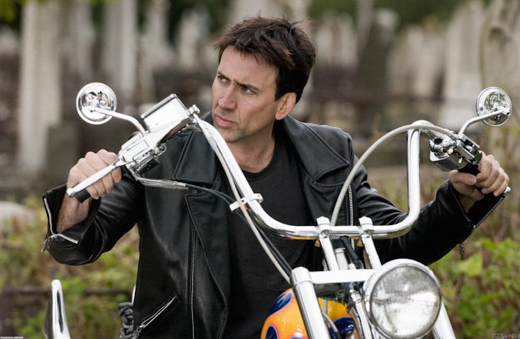 Nicolas Cage in Ghost Rider.