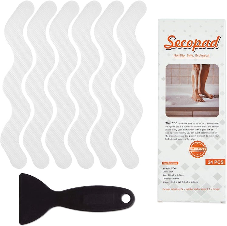 Secopad Patented Anti Slip Shower Stickers (24 Pieces)
