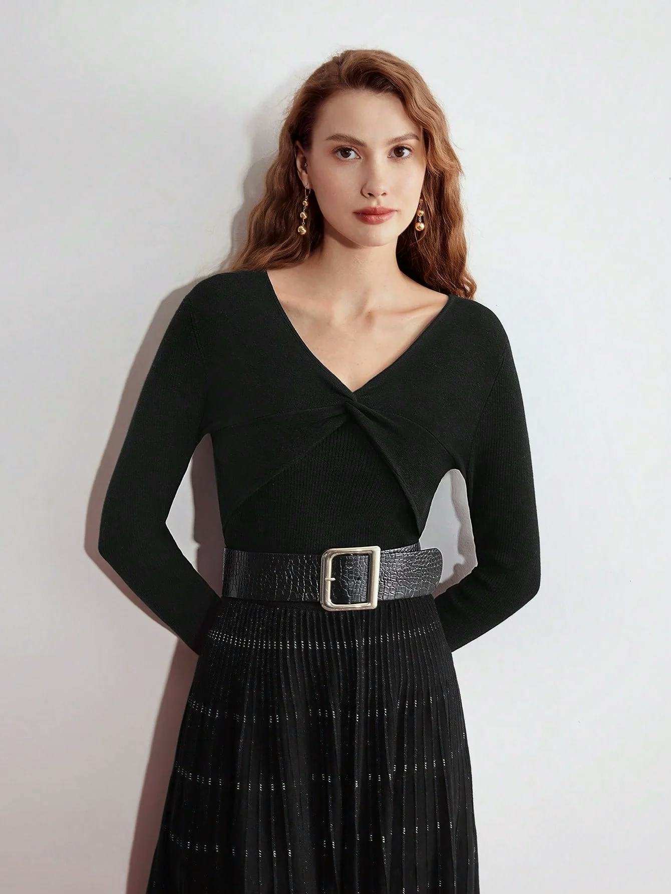 Cashmere-Blend Twist Sweater