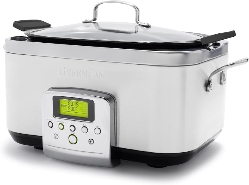 GreenPan Programmable Slow Cooker, 6 Qt.