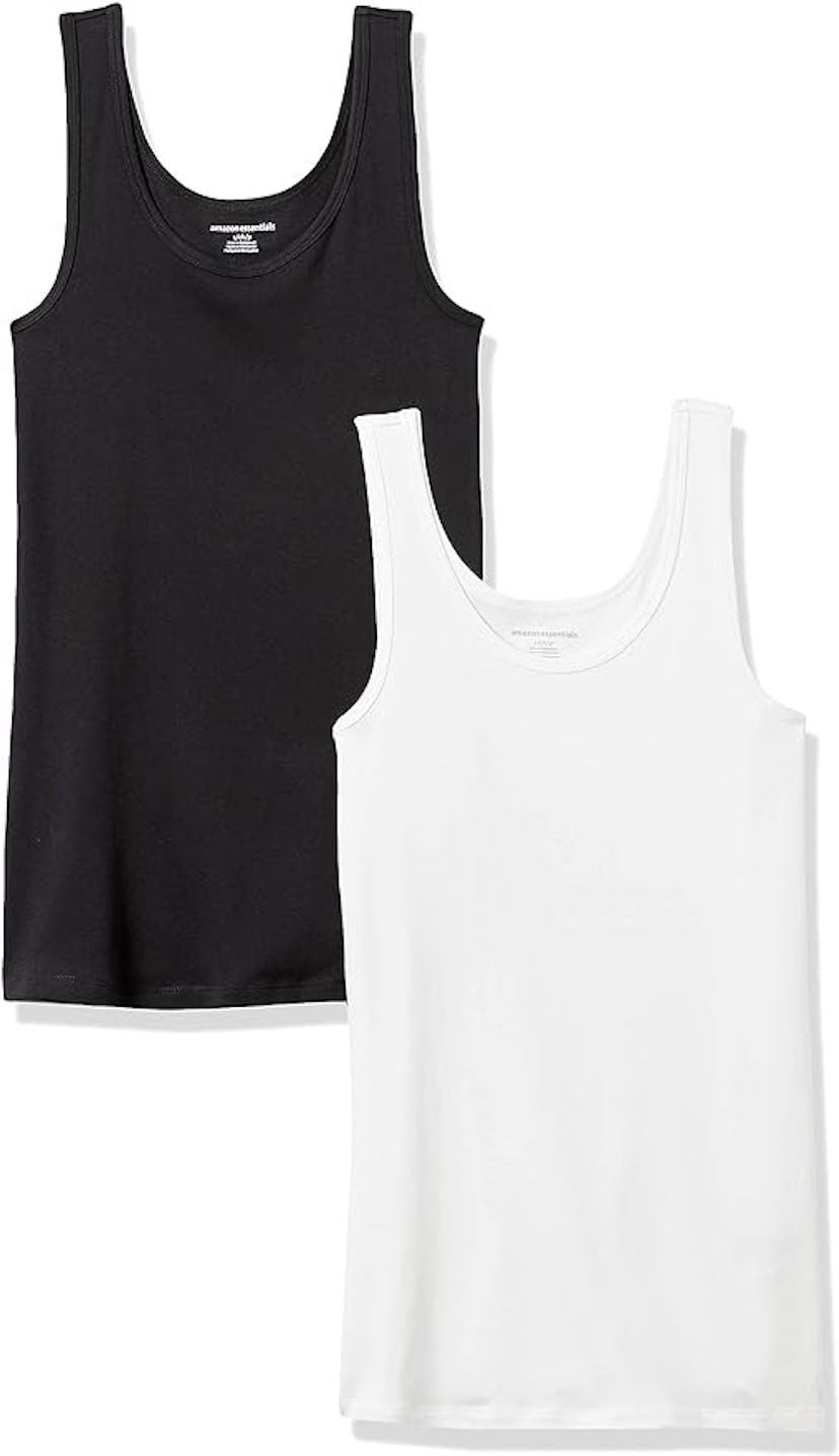 Amazon Essentials Women's Slim-Fit Tank, Pack of 2