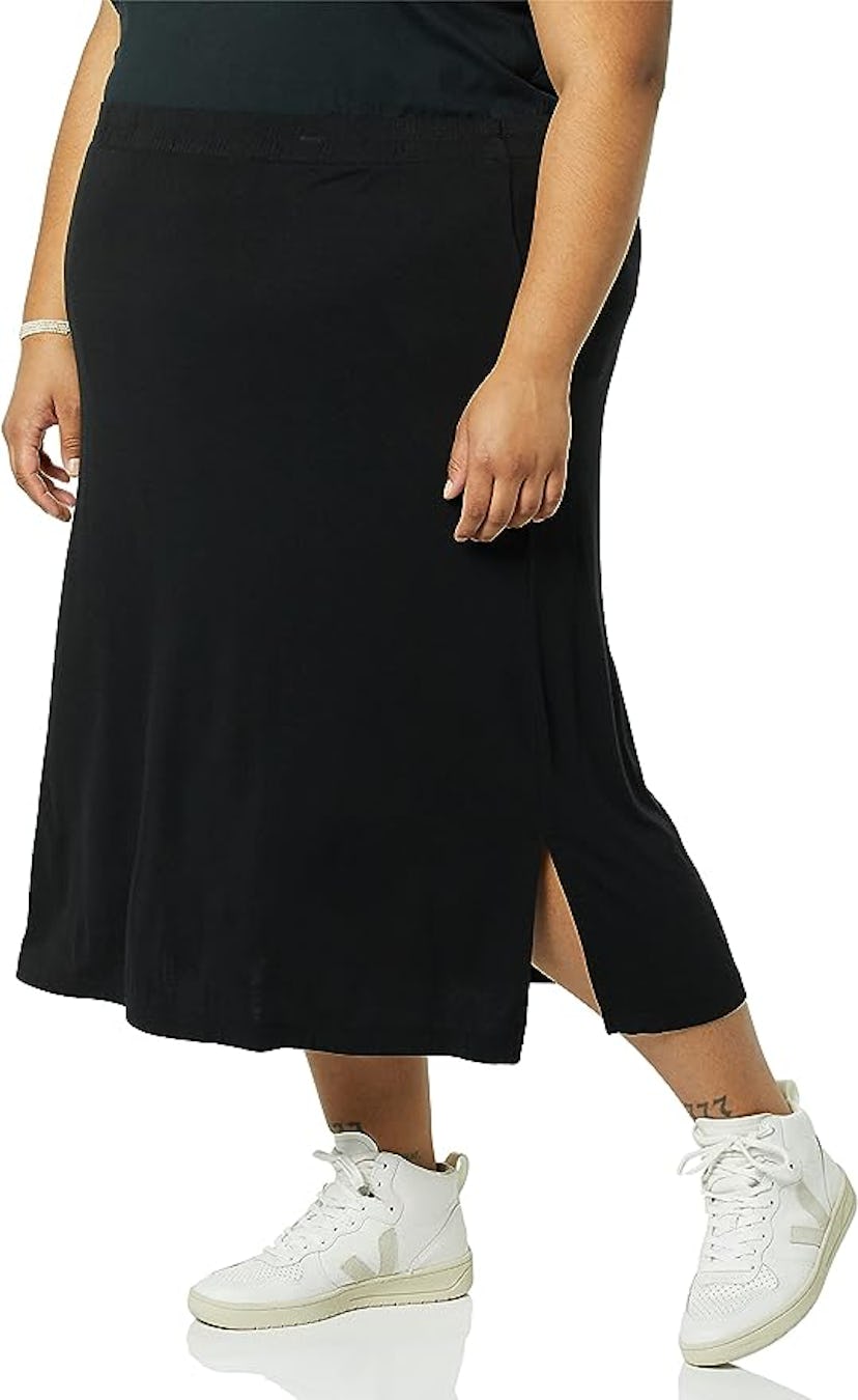 Amazon Essentials Pull-On Knit Midi Skirt