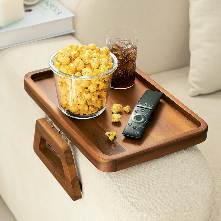 Tinamo Acacia Wood Sofa Armrest Tray