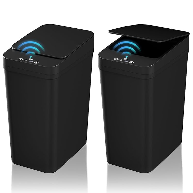 KOEYLE Bathroom Trash Can with Lid (2-Pack)