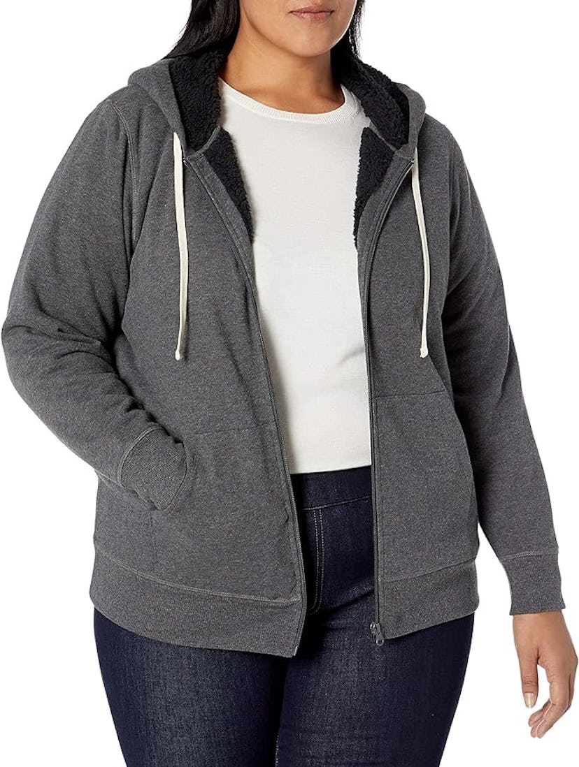Amazon Essentials Sherpa-Lined Full-Zip Hoodie