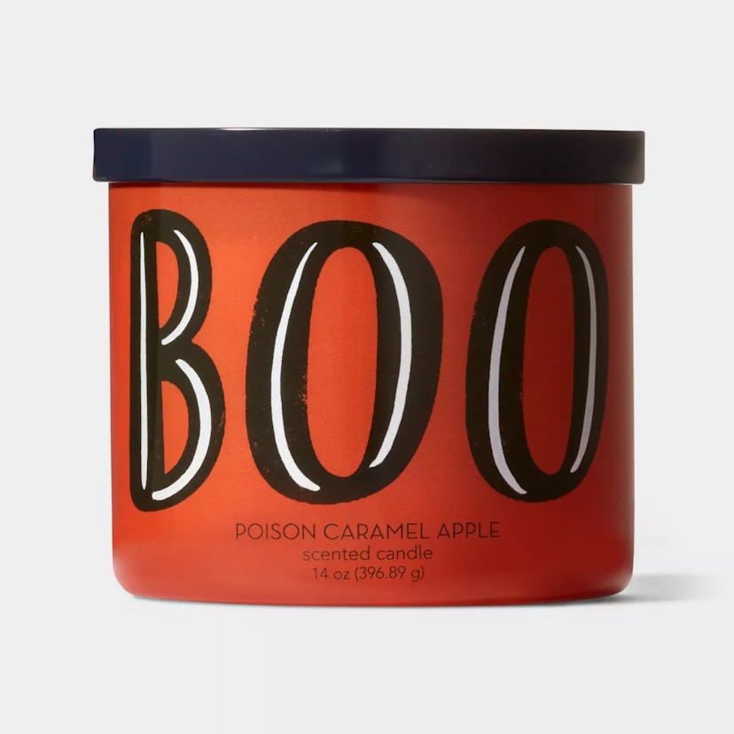 14oz Poison Caramel Apple Boo Halloween Jar Candle