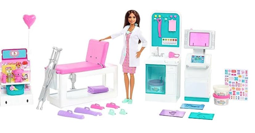 Barbie Fast Cast Clinic Doll & Playset
