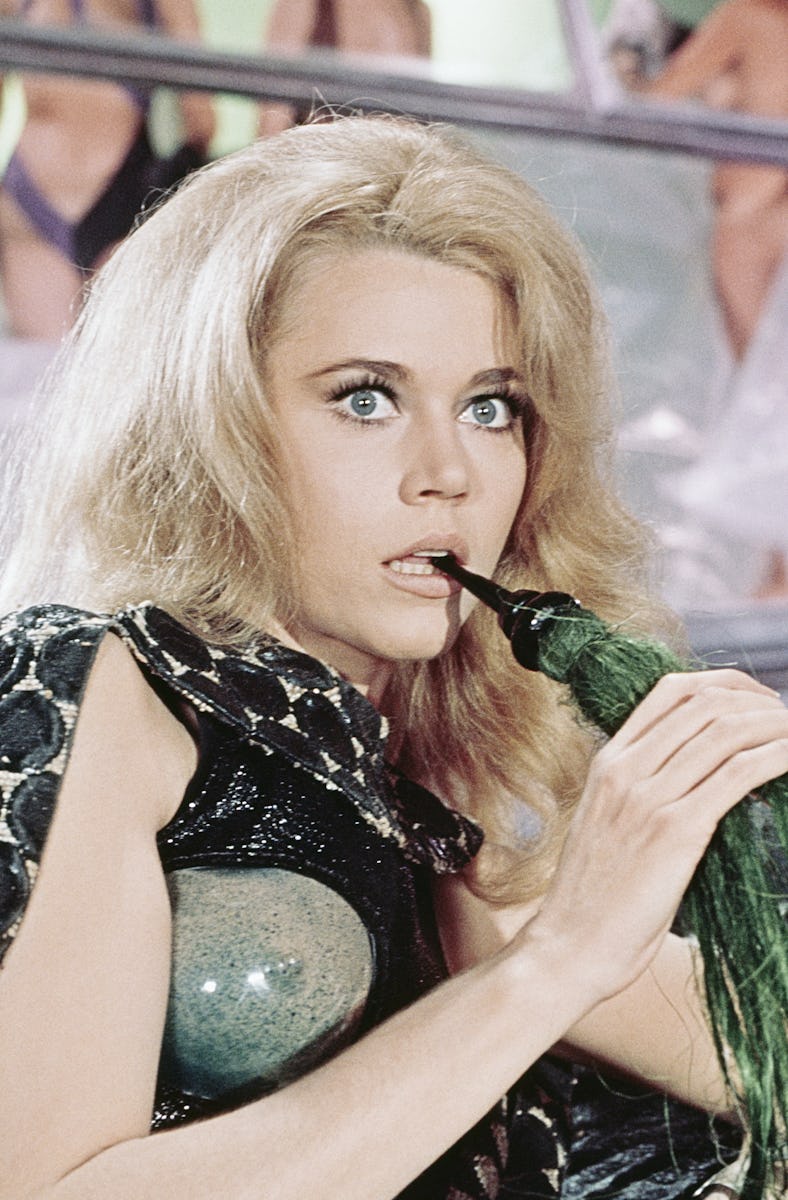 UNITED STATES - CIRCA 1968:  Barbarella (played by Jane Fonda) shows a look of surprise in a scene f...