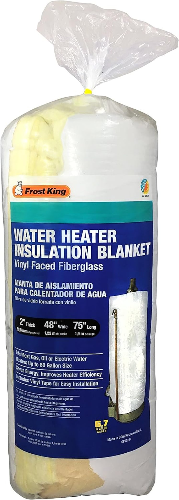 Frost King All Season Water Heater Insulation Blanket