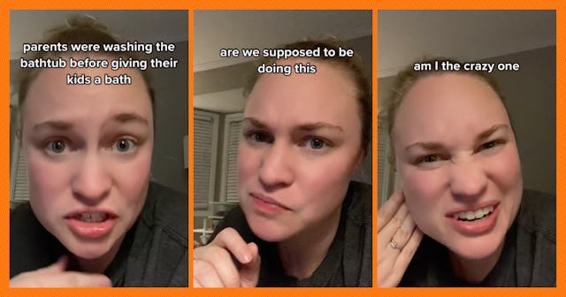 A TikTok mom is asking for clarity when it comes to bathtub cleanliness, sparking debate about how o...