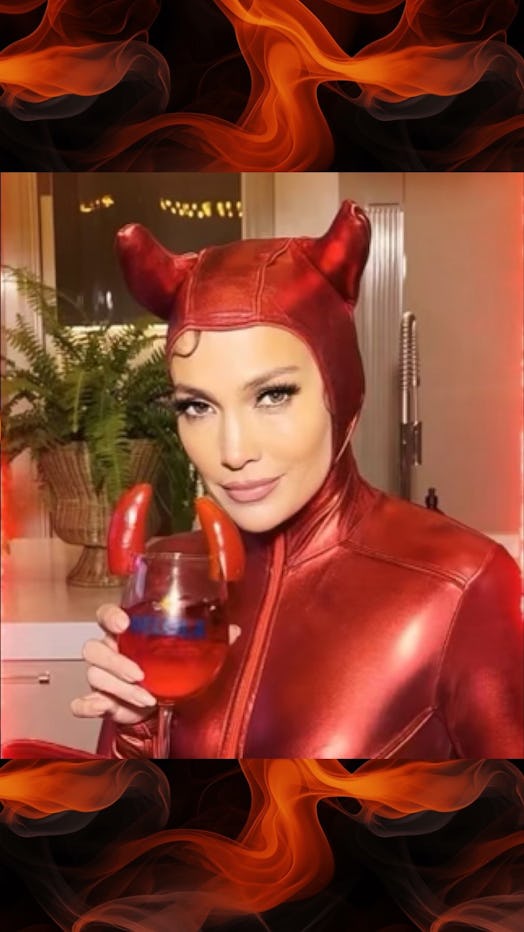 Jennifer Lopez devil costume halloween