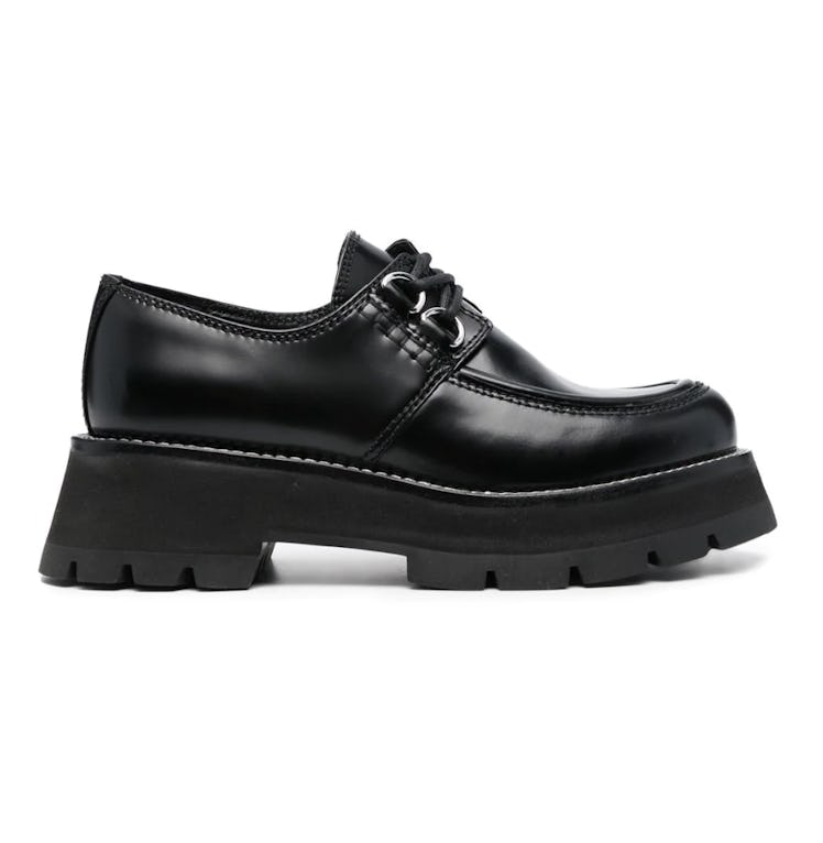 Philip Lim Lace-up Black Loafers