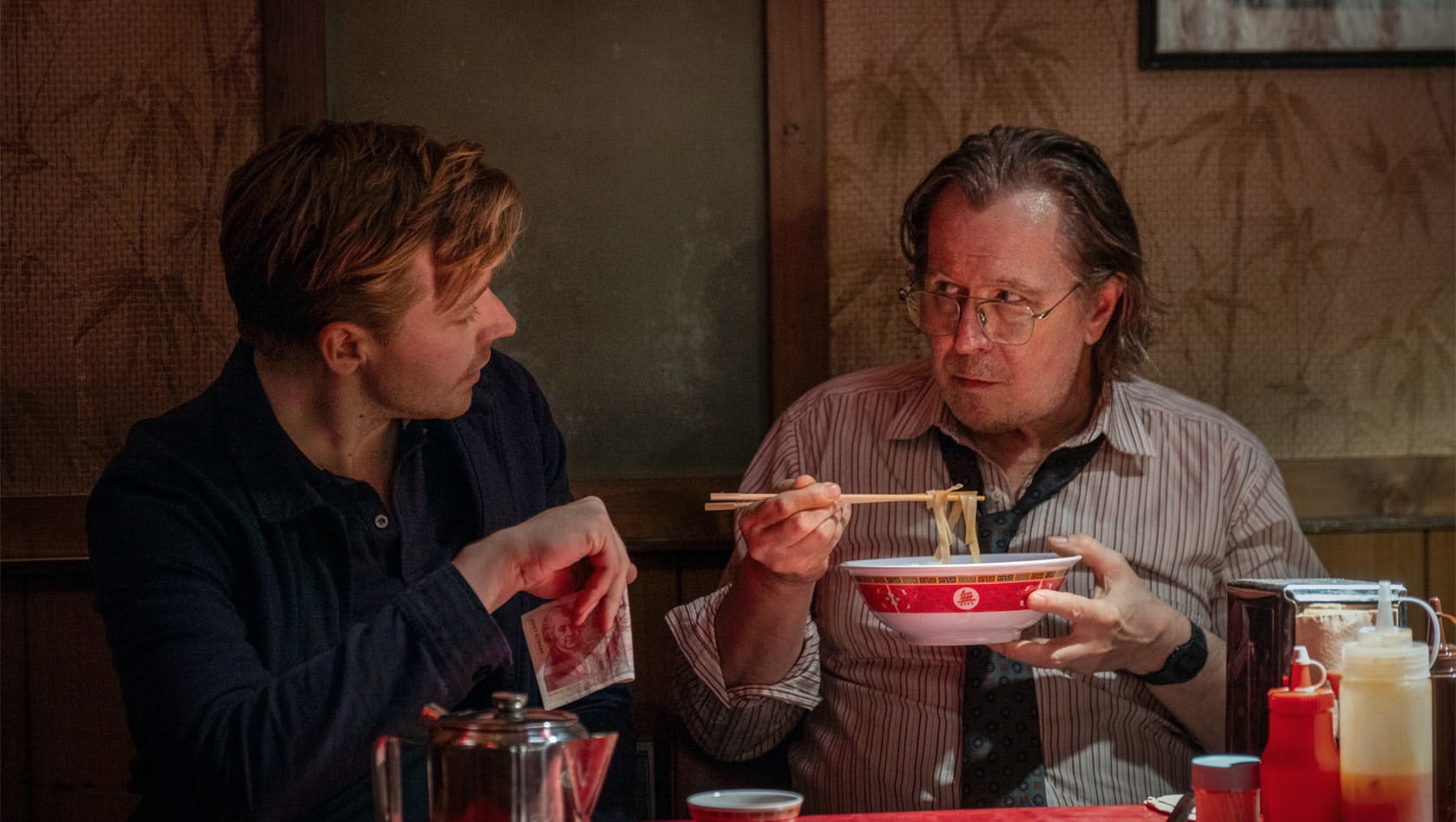 Jack Lowden and Gary Oldman in &lsquo;Slow Horses&rsquo; Season 2