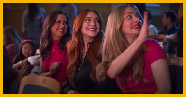 Most of the original 'Mean Girls' cast reunited after almost ten years to film Walmart's new campaig...